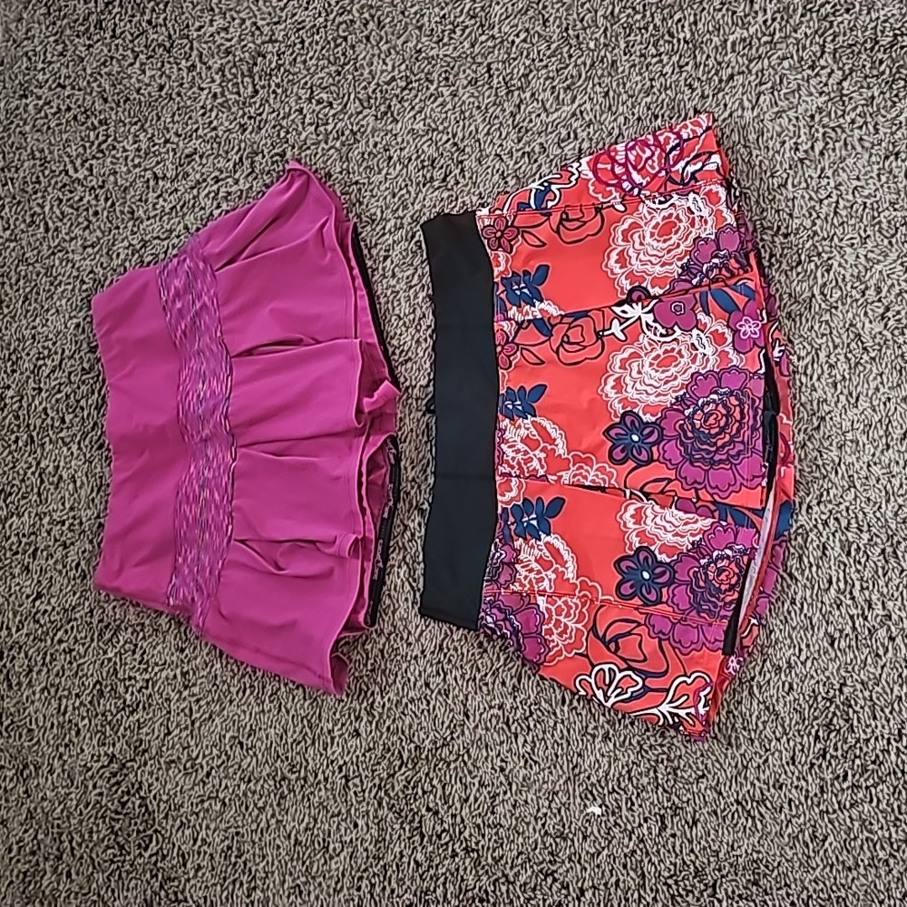 Skirtsports XS Lioness and S Jette skorts